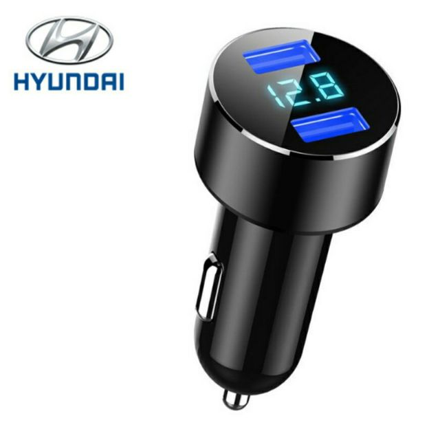 Tẩu Hyundai HY - 36 Chia 2 Cổng USB nhỏ gọn sạc điện thoại trên ô tô