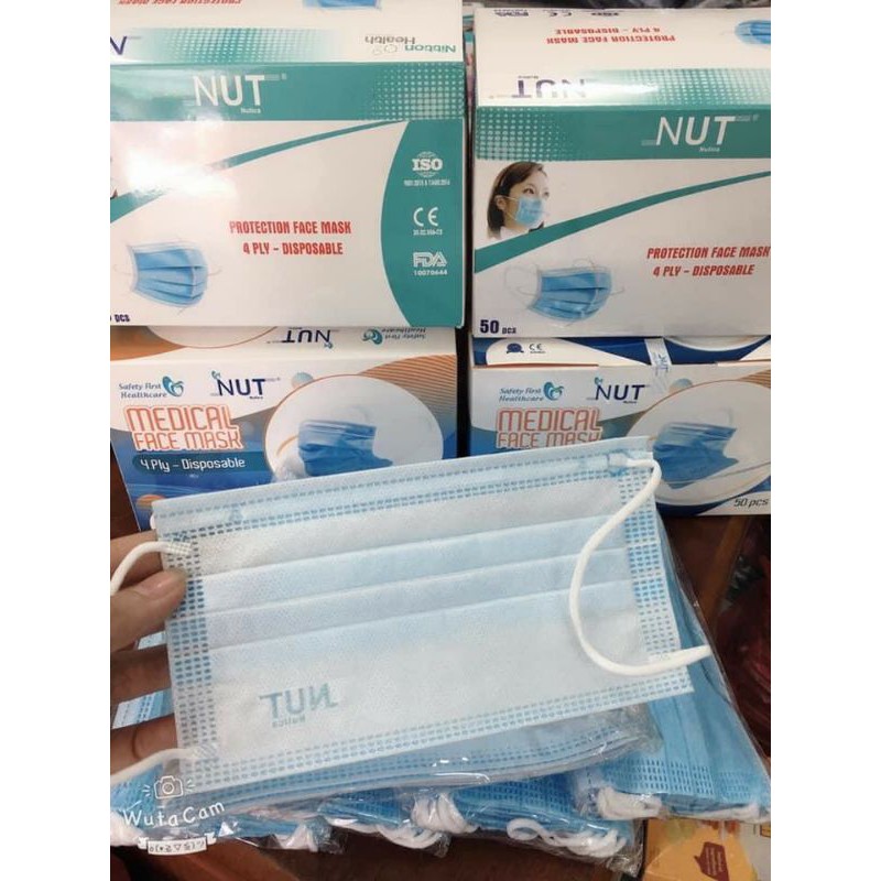 KHẨU TRANG Y TẾ KHÁNG KHUẨN 4 LỚP  Xuất Khẩu hàng công ty check mã vạch