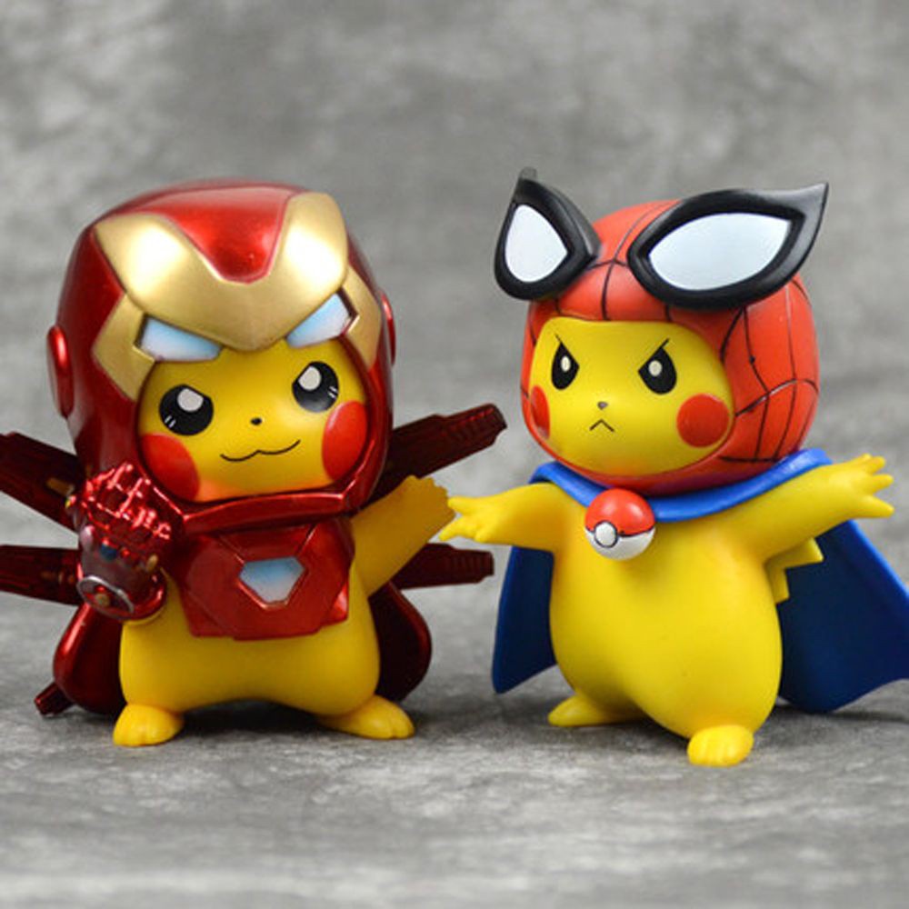 Mô Hình Pikachu Hóa Trang Nhân Vật Người Sắt Trong Phim Avengers