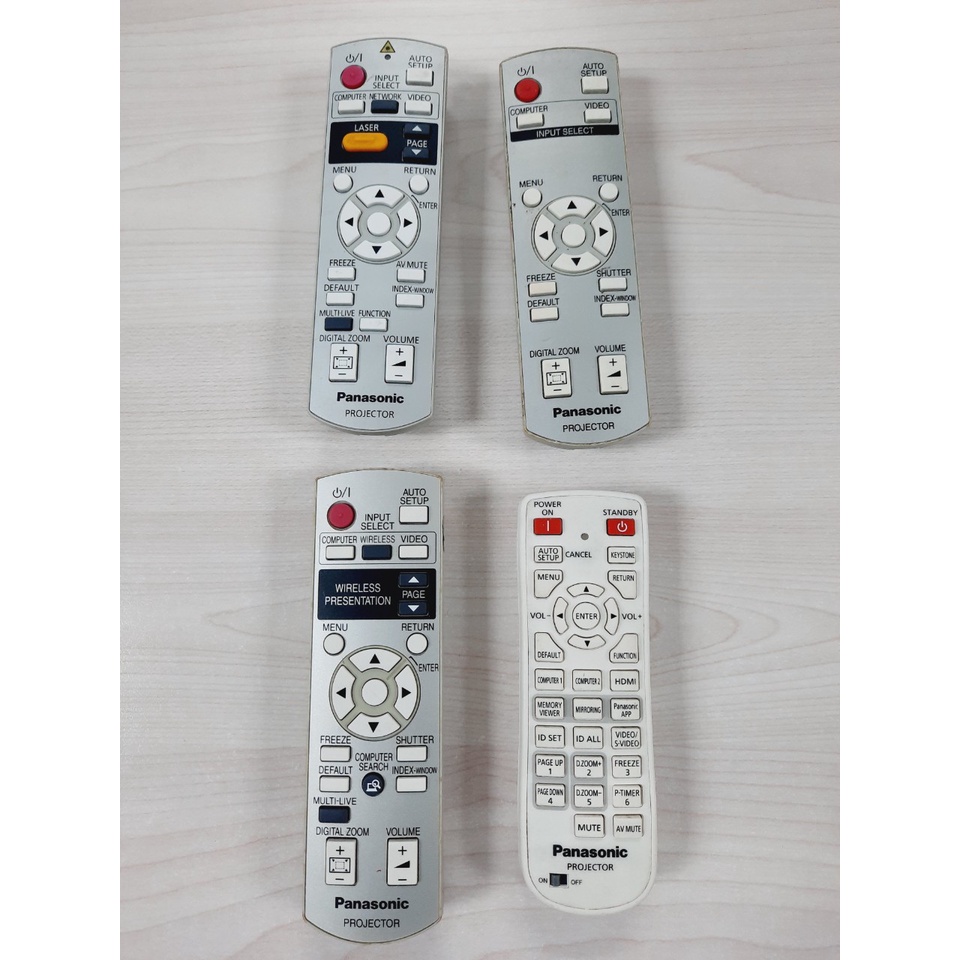 Remote Điều khiển máy chiếu Panasonic- Hàng chính hãng theo máy bao test, bao kiểm- BH[6 tháng] Tặng kèm Pin