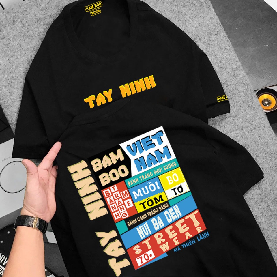 Áo Thun TÂY NINH Unisex Áo Phông TÂY NINH BamBoo 63 Tỉnh Thành Việt Nam