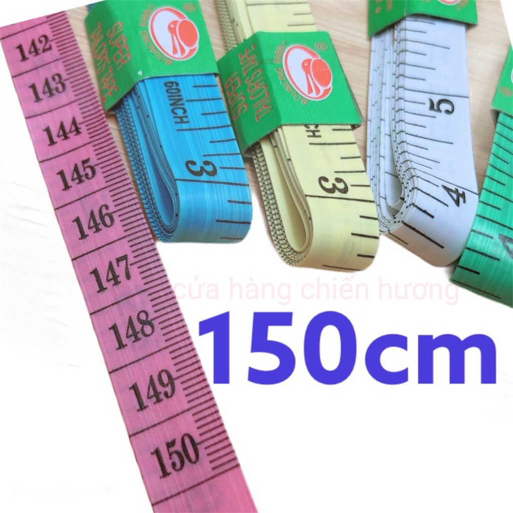 Set 12 Thước Dây May Đồ, Thước Dây Đo 3 Vòng 150cm