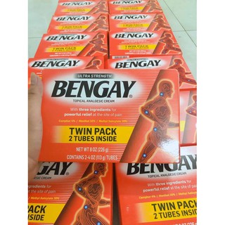 (Tach set) Kem xoa bóp Bengay giảm đau xương khớp nhanh chóng của Mỹ