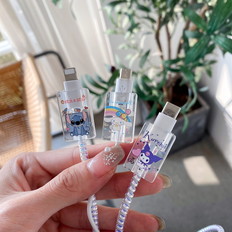 Phụ Kiện Bảo Vệ Đầu Dây Cáp Sạc Hình Động Vật Dễ Thương