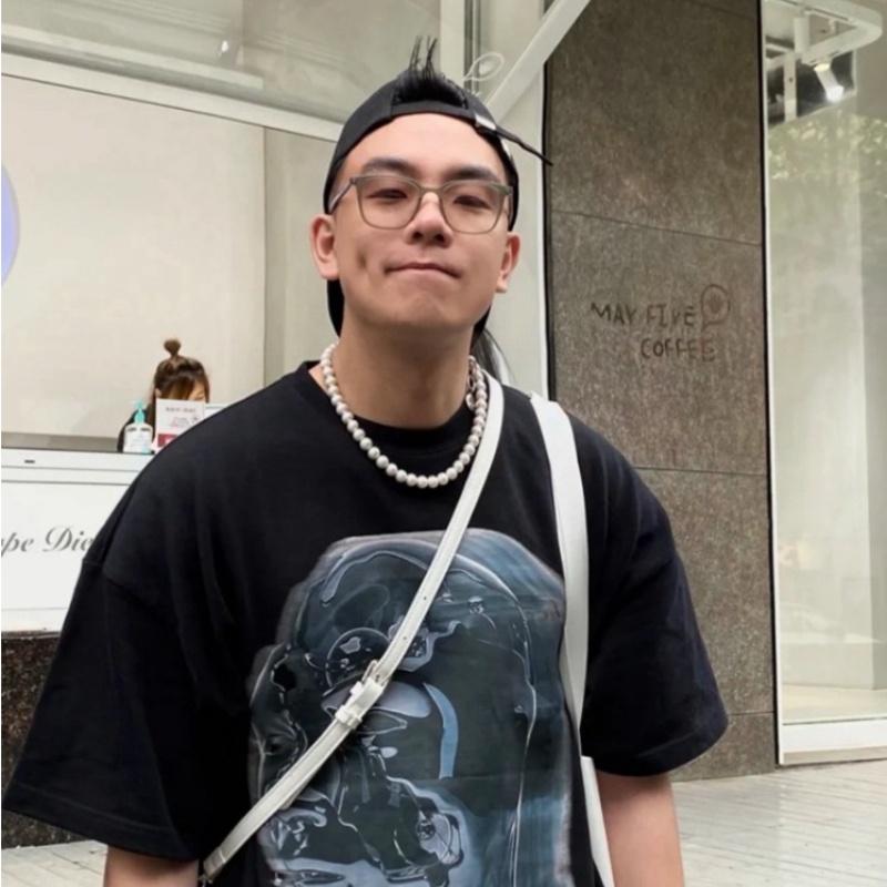 (YUZHU) Kính Mát Gọng Chữ Nhật Hai Màu Thời Trang Phương Tây