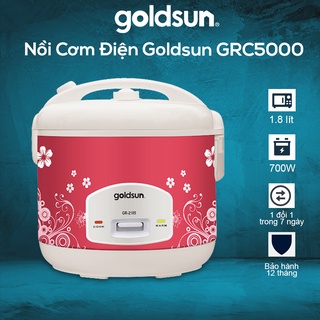 Mua Nồi Cơm Điện  Nồi Cơm Nắp Gài Goldsun GRC5000 1.8l (4-6 người ăn) - Bảo hành chính hãng 12 tháng  lỗi 1 đổi 1