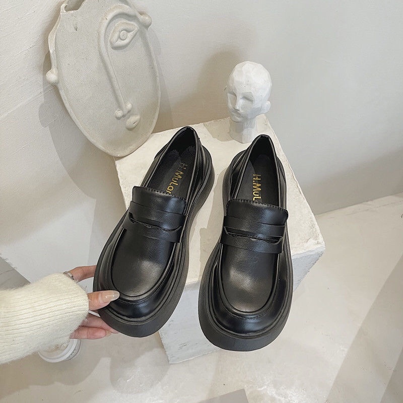 [ORDER 7-15ngày](SẴN TRƠN 36,37KIM LOẠI36) Giày Oxford Lolita cao 4.5CM phong cách thời trang trẻ cá tính kiểu BASSIC