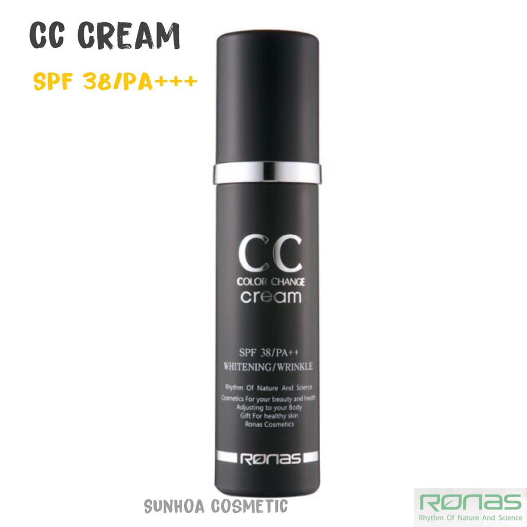 Ronas CC Cream - Kem CC Lót Trang Điểm SPF 38/PA+++