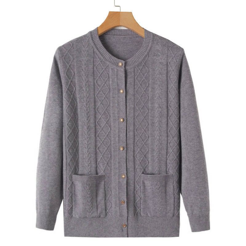 Áo len Cardigan trung niên( Dày vừa freesize 48_60kg) | BigBuy360 - bigbuy360.vn