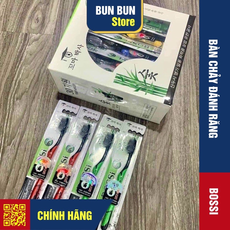 Bàn chải đánh răng than tre hoạt tính - Bossi Hàn Quốc – Chính hãng 100%