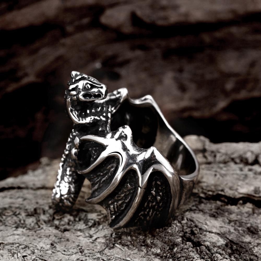 Nhẫn bằng thép không gỉ thiết kế độc đáo thời trang cá tính