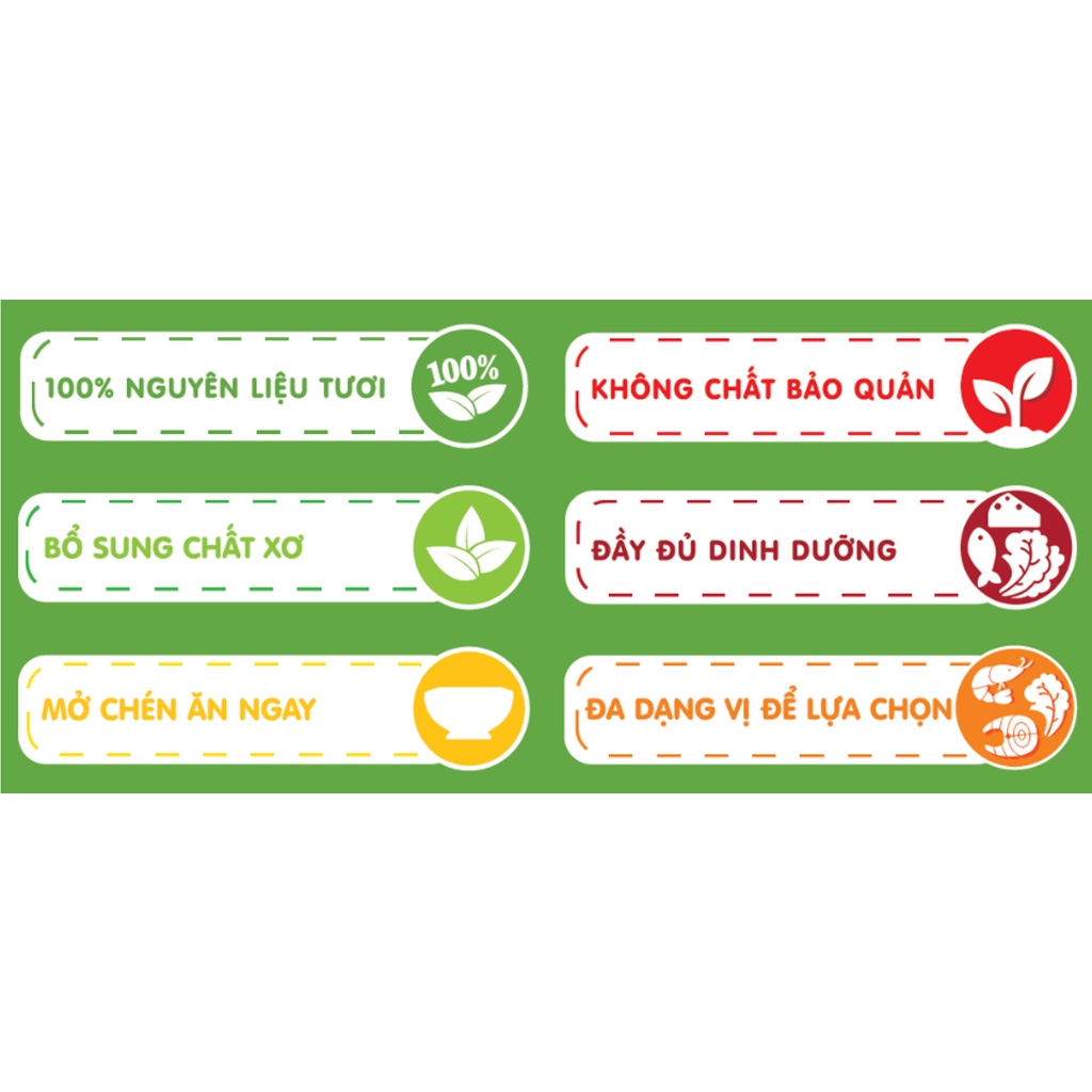 Combo 30 cháo tươi Sài Gòn Food 270g cho bé từ 12 tháng (thịt bằm, gà, bò, tôm, trứng, Cá)