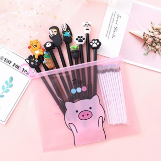 Combo 10 bút  + túi đựng bút