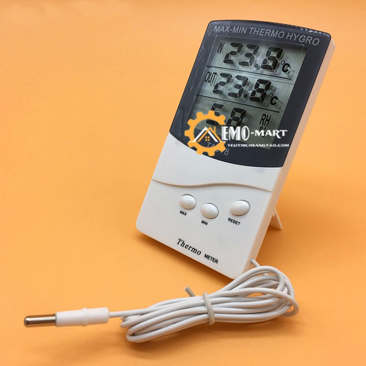 Máy Đo Nhiệt Độ Độ Ẩm TA-318 💦 BH 12 THÁNG 💦 Màn Hình LCD Sắc Nét, Đo Nhiệt Độ Được Trong Và Ngoài Phòng