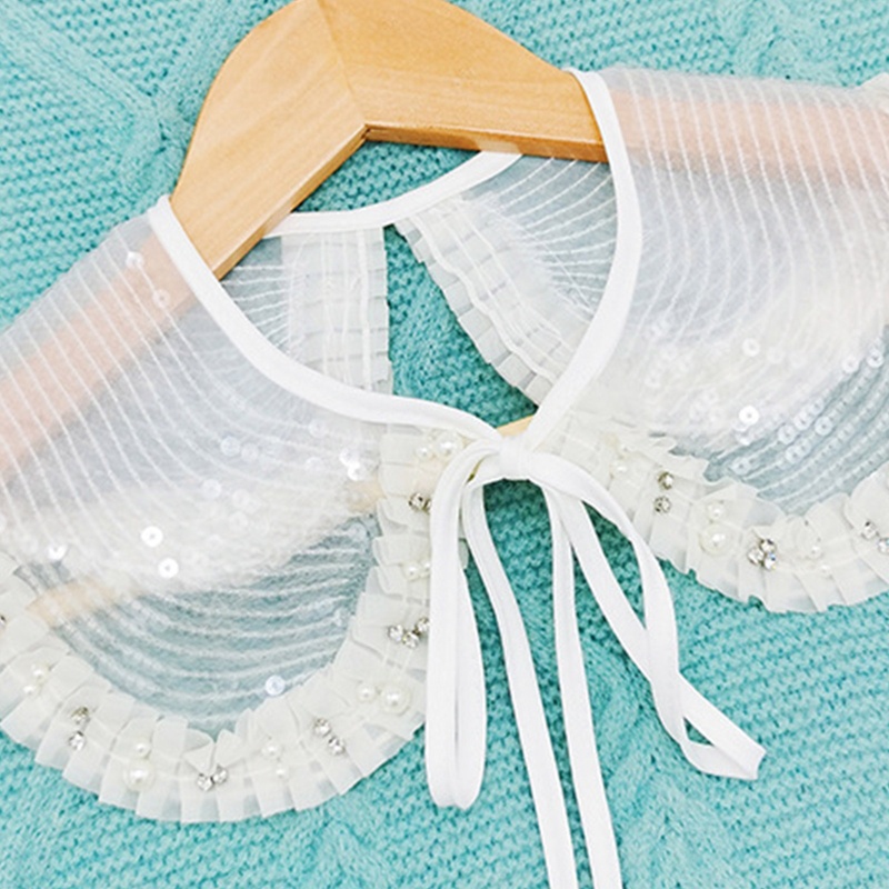 Khăn Quàng Cổ Đính Hạt Có Thể Tháo Rời Thời Trang Dành Cho Nữ