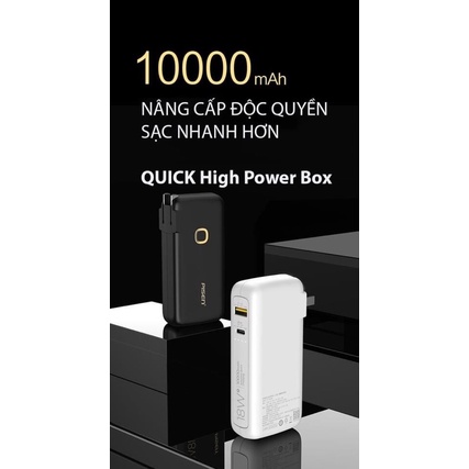 🎊sạc dự phòng Pisen kiêm củ sạc PD QC3.0