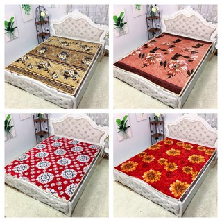 Thảm Nỉ, Thảm Cừu Đa Năng Trải Giường 3 Lớp Siêu Dày, Siêu Ấm Tổng Hợp Mẫu Trơn GK1 1 2