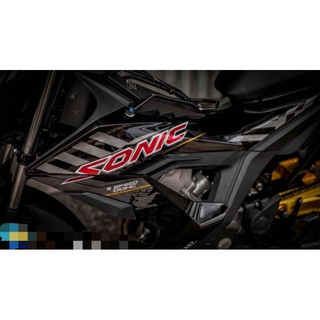 TEM RỜI SONIC 150 ĐEN - DECAL RUBY