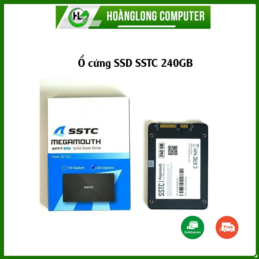 Ổ Cứng PC SSD SSTC 256GB Tốc độ ghi: 520 MB/s Tốc độ đọc: 490 MB/s Bảo Hành 36 Tháng Hoàng Long Computer