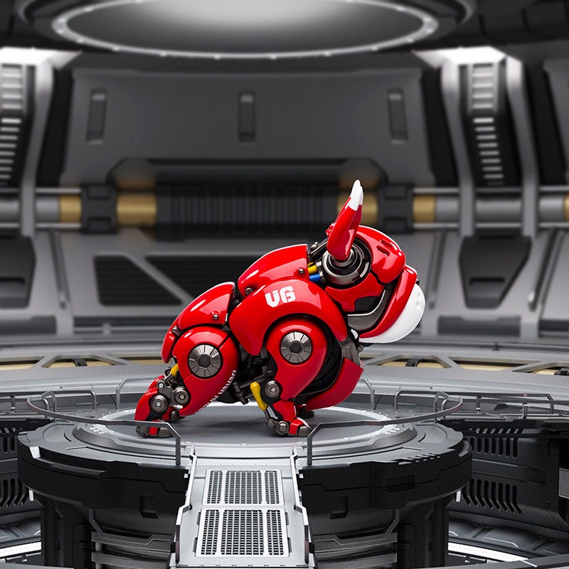 HWJ Robot Bulldog Robot Dog Robot Dog Robot Beast Law Fight Khắc lại Thủy triều Đồ chơi Trang trí Quà tặng làm bằng tay