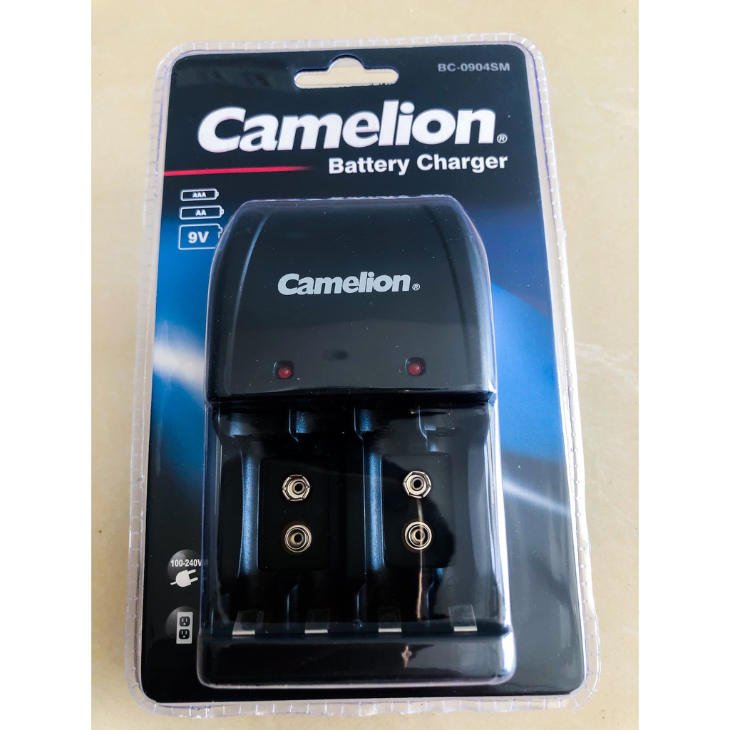 Bộ sạc 0904 Camelion, Sạc Pin AA, AAA, 9V, máy sạc đa năng