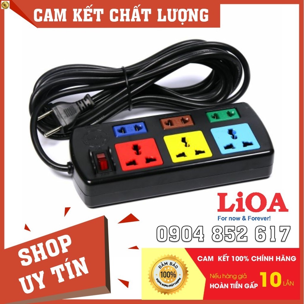 💥Chính Hãng💥 Ổ cắm điện LIOA, 4 lỗ 6 lỗ 8 lỗ 10 lỗ công suất cao 💥Hàng Công ty💥