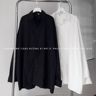 SƠMI LỤA TAY DÀI 2 MÀU ẢNH THẬT UNISEX