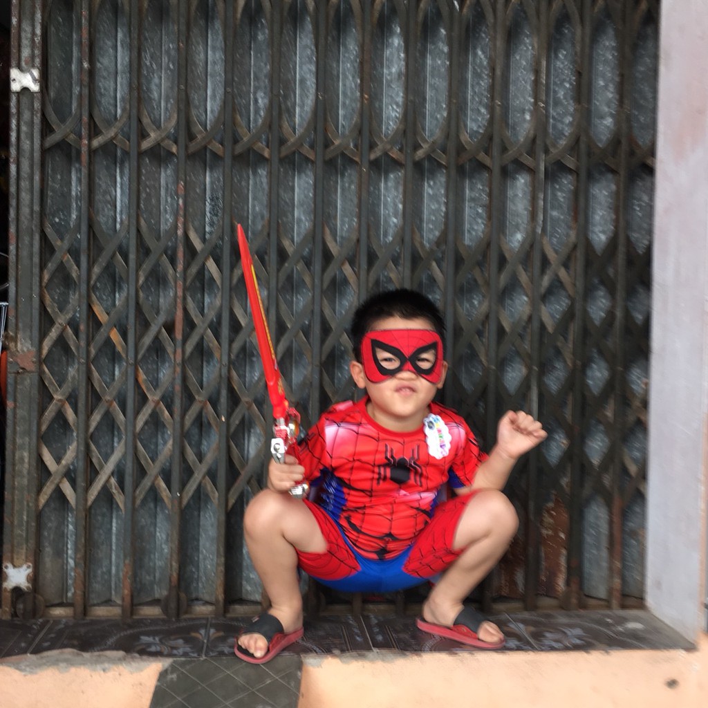 Quần Áo Người Nhện - Siêu Nhân Cho Bé. Có Size Từ 10 - 30kg