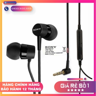 Tai nghe dây inear Sony MH750 có mic và jack cắm 3.5mm chữ L (tặng kèm kẹp và 4 nút cao su) - BH 12 tháng lỗi 1 đổi 1