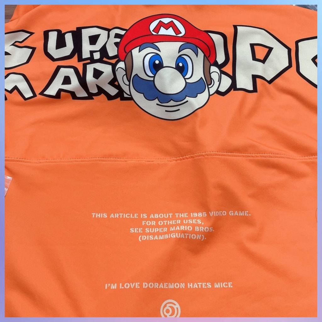 Áo thun Unisex form rộng có cả Bigsize in hình Mario. Áo phông tay lỡ vải cotton co giãn, thoáng mát, thấm hút mồ hôi