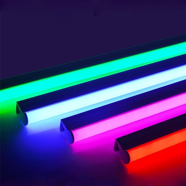 Đèn LED neon Tuýp LED T5 liền máng dài 30-60-90-120 cm. Màu Xanh lá, xanh dương, hồng, vàng (Quay Tiktok)