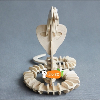 Mô hình lắp ráp gỗ 3D Con Rắn