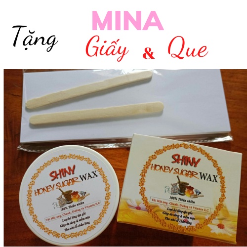 Wax lông mật ong SHINY handmade 250g_ tặng kèm dụng cụ wax