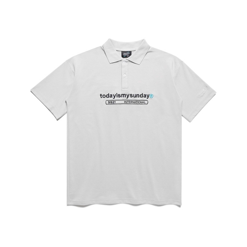 TODAYISMYSUNDAY ÁO CÓ CỔ LOGO 2021 | BigBuy360 - bigbuy360.vn