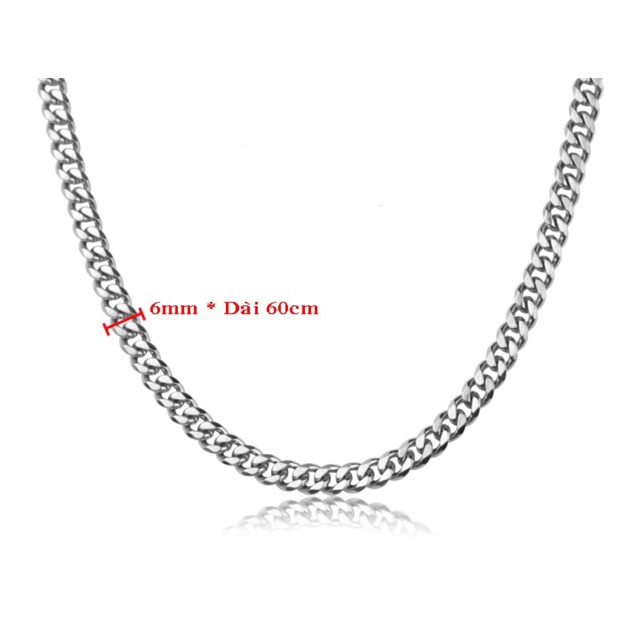 Dây chuyền inox nam khoen lật đơn giản DD020