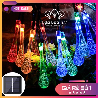 [LSP18]Đèn led trang trí ✨ [SIÊU HOT] ✨ đèn trang trí nhấp nháy kiểu giọt thả nước năng lượng mặt trời