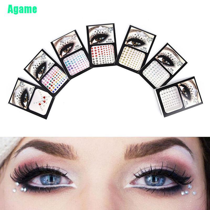 (hàng Mới Về) Nhãn Dán Trang Điểm Mắt Đính Đá Lấp Lánh | BigBuy360 - bigbuy360.vn