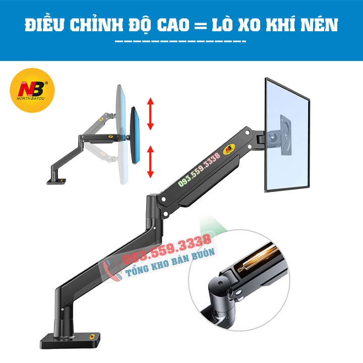 G40 [Màn Hình 22&quot; - 40&quot;] / Giá Treo Màn hình máy tính NB G40 / Giá Đỡ màn hình/ [Cao cấp hơn F80 F100A] NB North Bayou