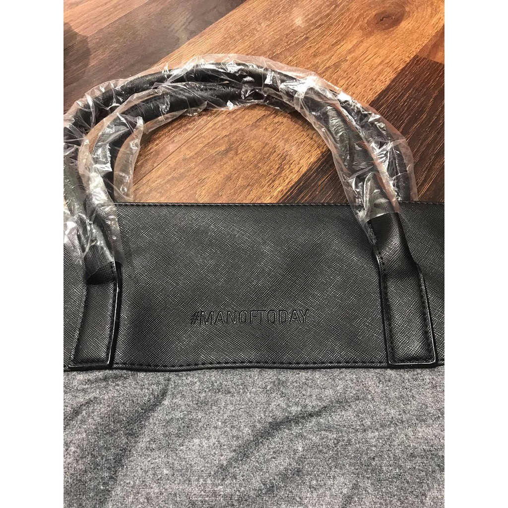 Túi du lịch Hugo Boss Mens Grey Weekend Holdall Duffel Sports - Hàng Chính hãng