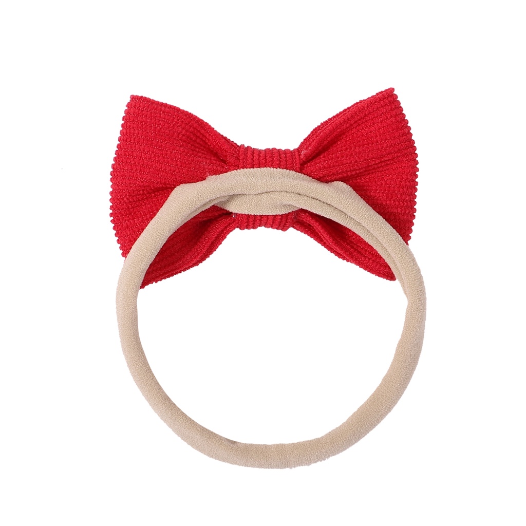 Dây buộc tóc KIDSBOWS phối nơ màu trơn xinh xắn cho bé gái