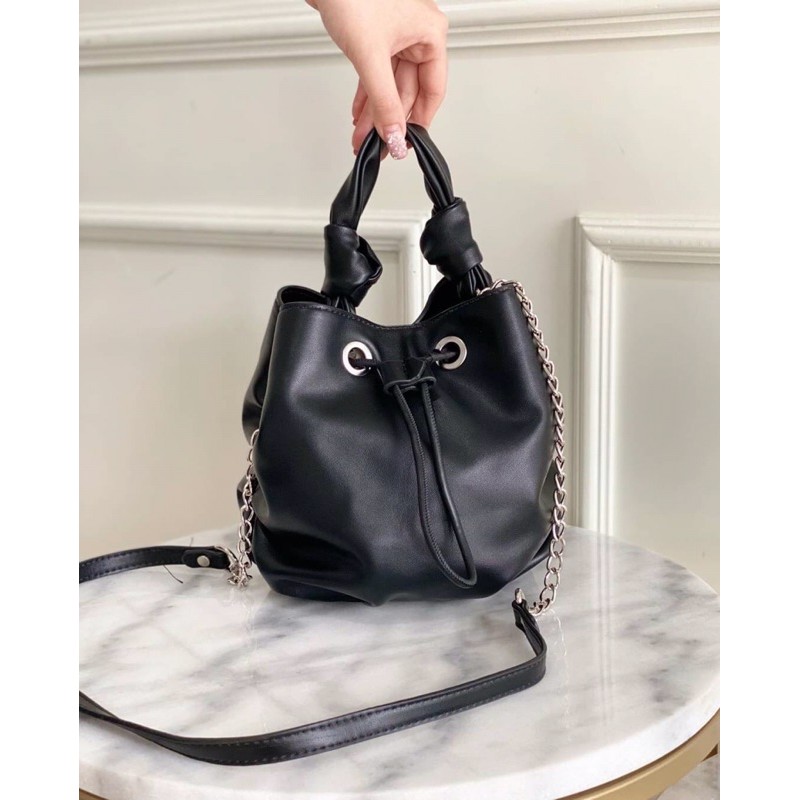 Zara Túi Xách Bucket Mini Thời Trang Sành Điệu