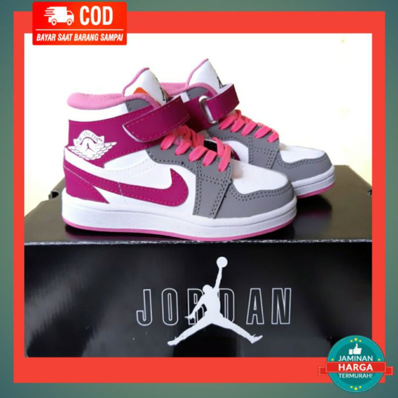 Giày Thể Thao Nike Jordan Size 21-35 Thời Trang Cao Cấp Cho Bé Gái