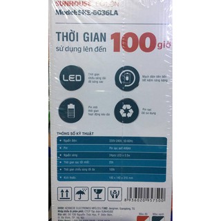 Đèn tích điện sunhouse