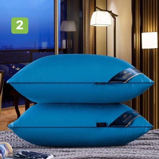 1 cặp gối Hilton màu xanh