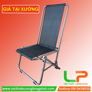 Ghế xếp lò xo, ghế lò xo, lưng cao vàng, ghế cafe, ghe lo xo