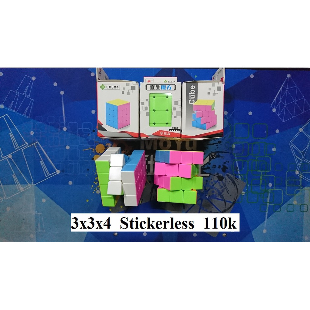 Biến thể Rubik. 3x3x4 Stickerless