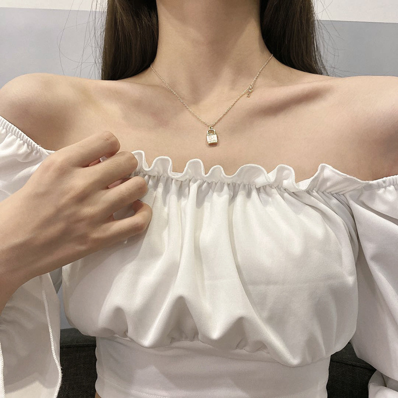 Vòng cổ kim loại phong cách Hàn Quốc retro xinh xắn cho nữ