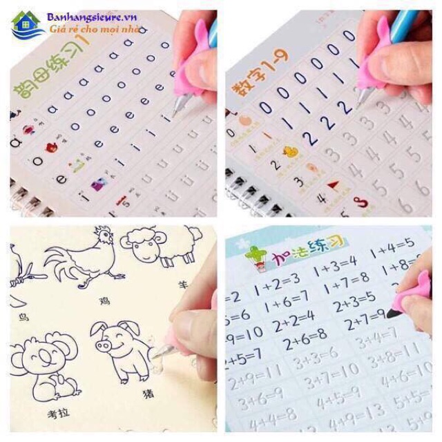 Set 3 quyển tập tô cho bé.