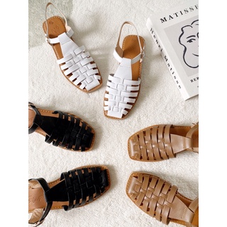 Giày sandal rọ chất da bò