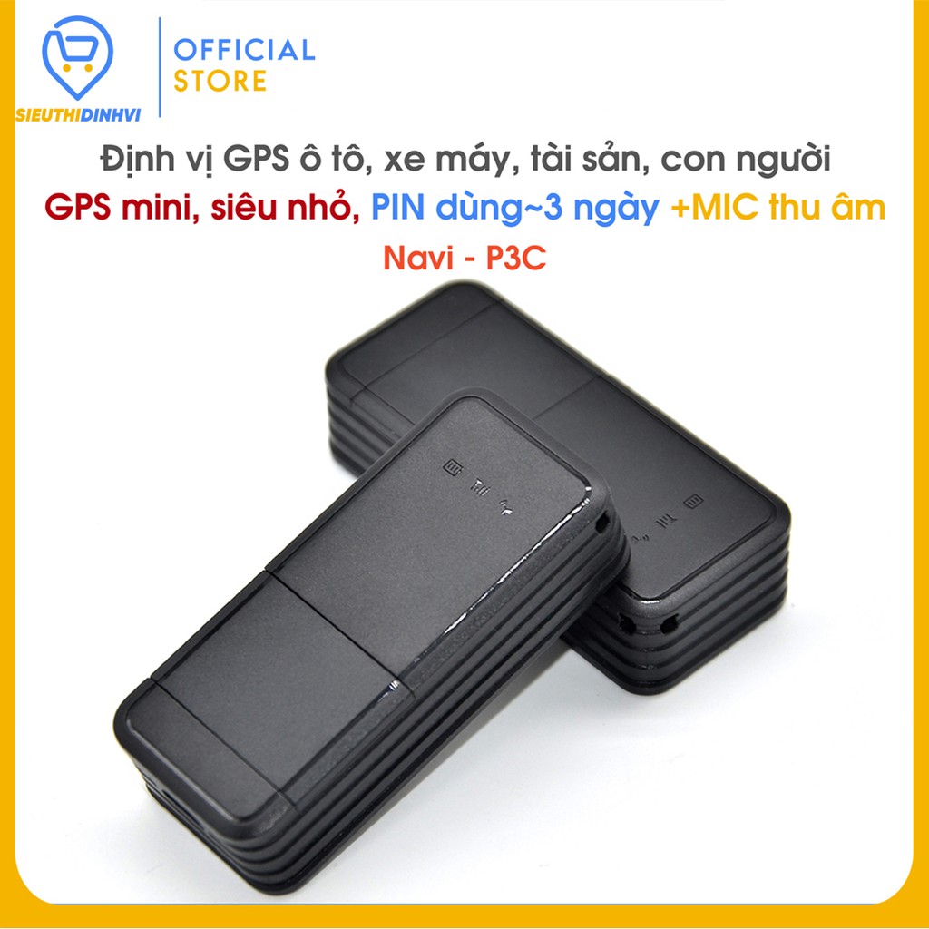 Chip theo dõi định vị mini, theo dõi hành trình gps P3C - sieuthidinhvi.com